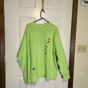 XXL Bright Green Nike Sweatshirt New With Tags #216
